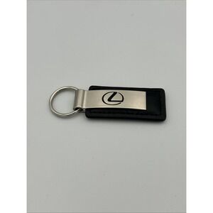 Lexus  Faux Leather and Silver Tone Key Chain Labeled Serramonte Lexus